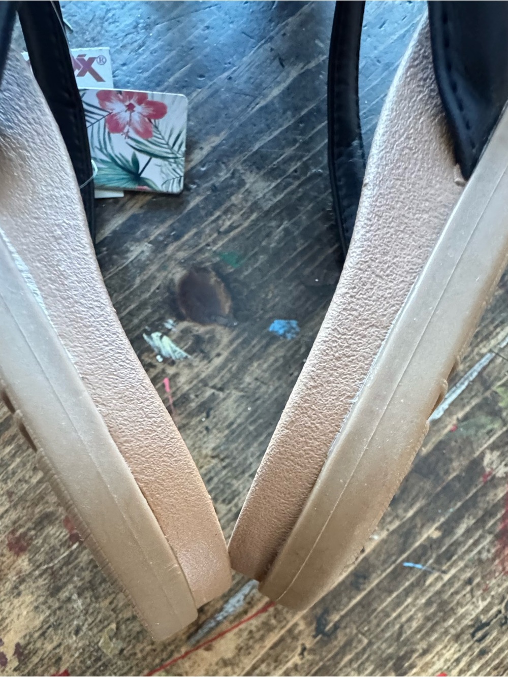 Tommy Bahama Brown Footbed Very dark navyStrap COMFY Flip Flops🌴classic - Picture 8 of 9